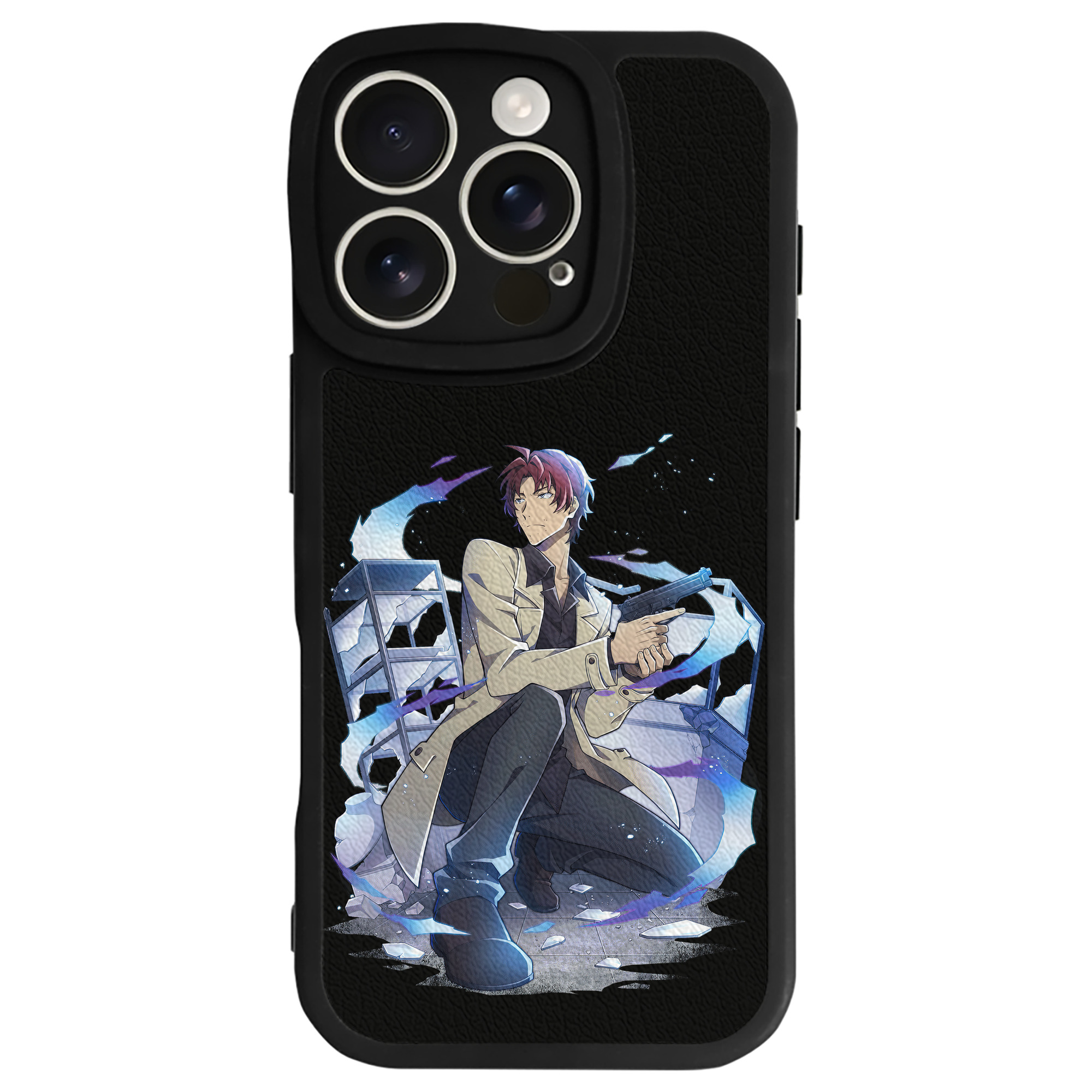 （画像用） 文豪ストレイドッグス Bungo Stray Dogs 【iPhone 16シリーズ対応】シリコンスマホケース（レザー調） 材質：シリコン